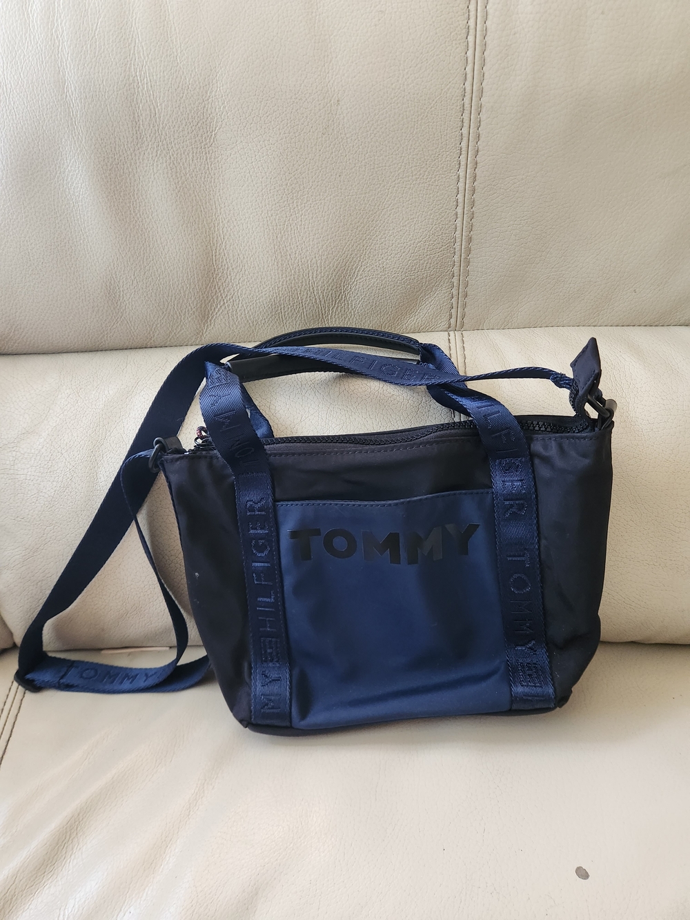 Tommy Hilfiger Navy Crossbody Tote - Women's Bag